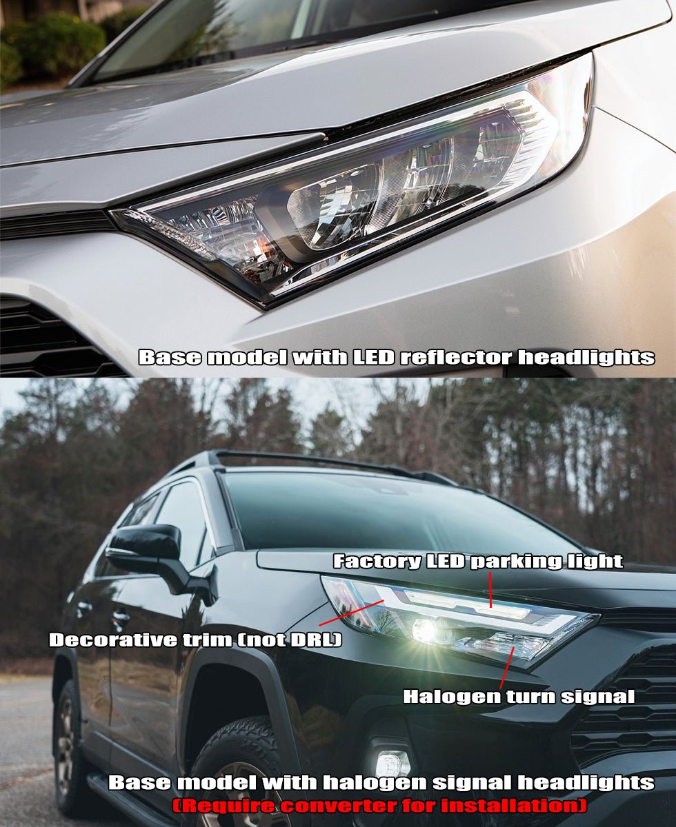 AlphaRex 880857 19-23 Toyota RAV4 NOVA LED Projector Headlights Alpha-Black