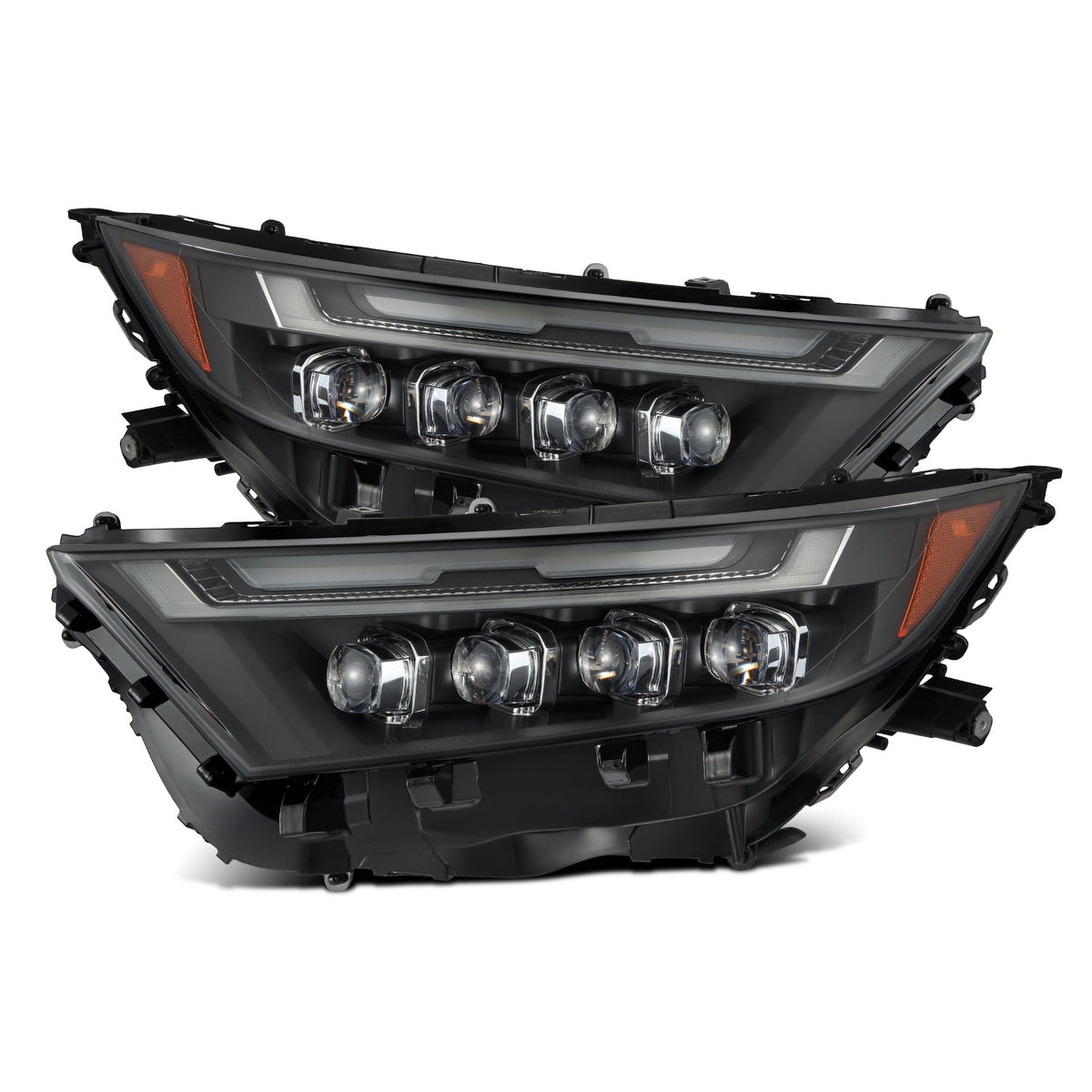 AlphaRex 880858 19-23 Toyota RAV4 NOVA LED Projector Headlights Black