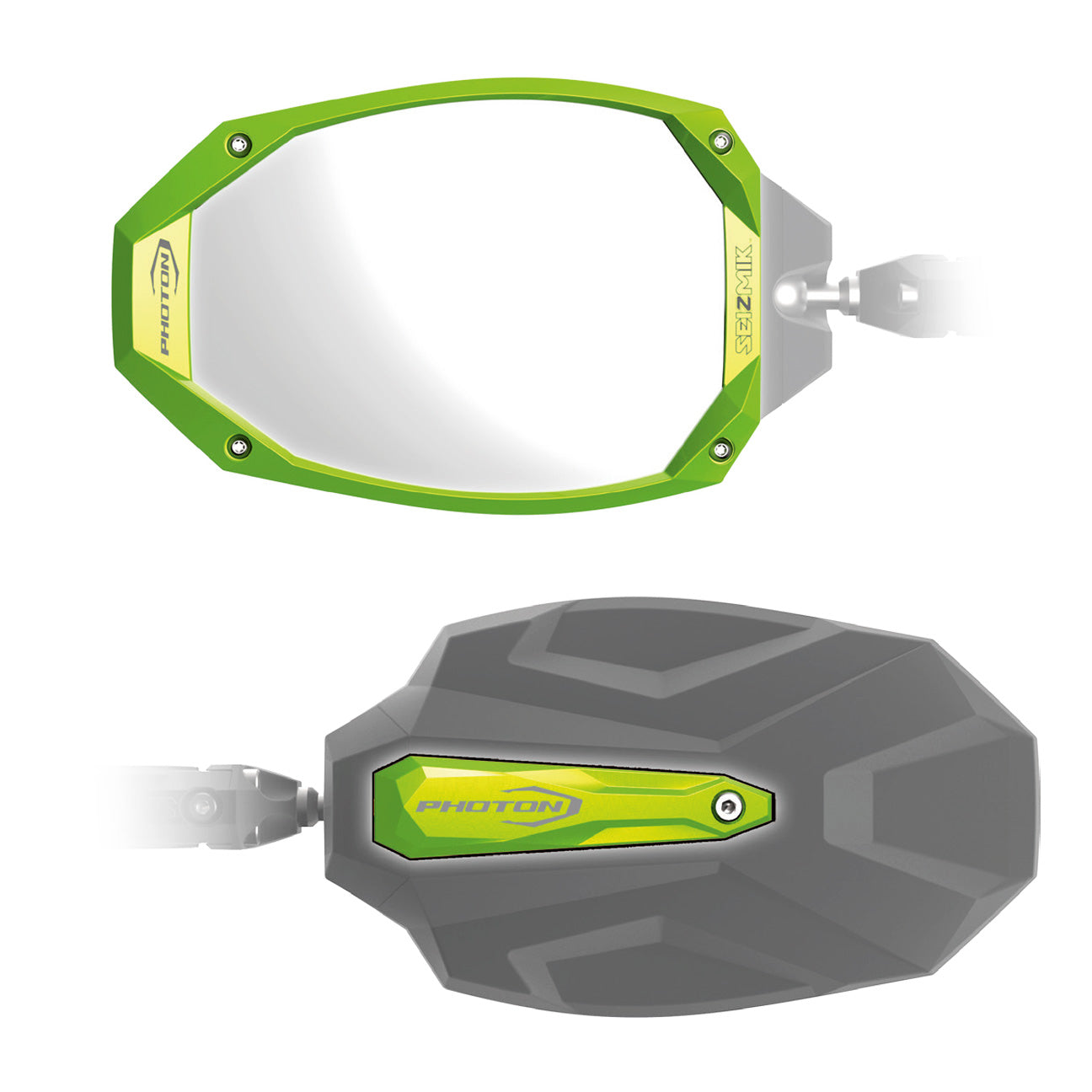 Seizmik 13+ Can/CFM/JD/Pol Photon Sideview Mirror - Pro-fit Clamp Pair 18109