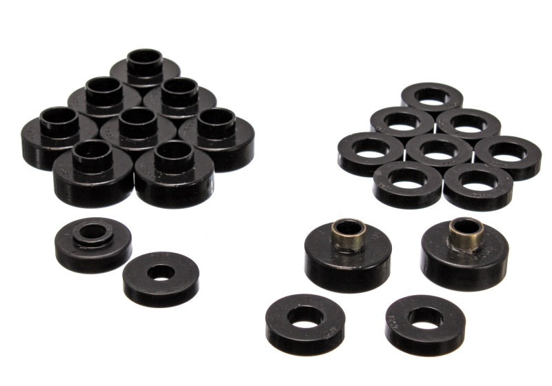 Energy Suspension CJ5-7 Body Mounts - Black 2.4103G