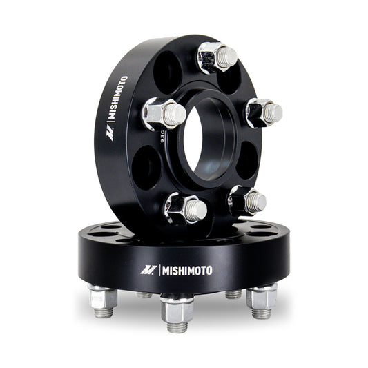 Mishimoto Wheel Spacers - 5x114.3 - 67.1 - 25 - M12 - Black - #MMWS-004-250BK