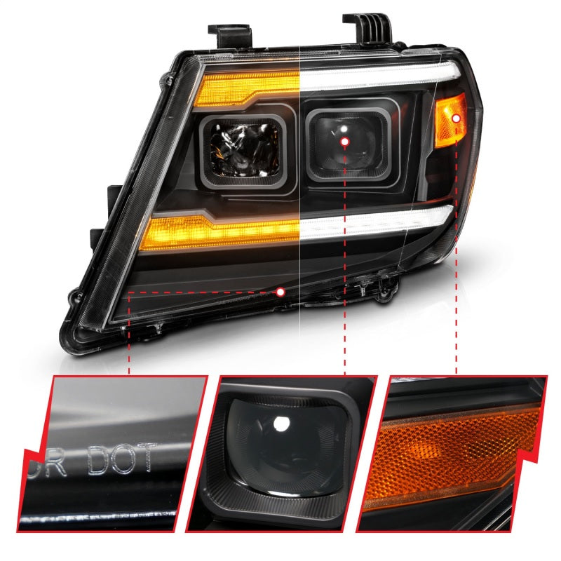 ANZO 2009-2021 Nissan Frontier LED Projector Headlights