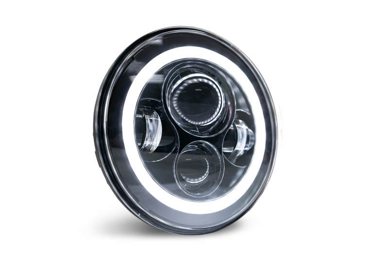 DV8 Offroad 07-18 Jeep Wrangler JK LED Projector Headlights w/ Angel Eyes - #HL7JK-02