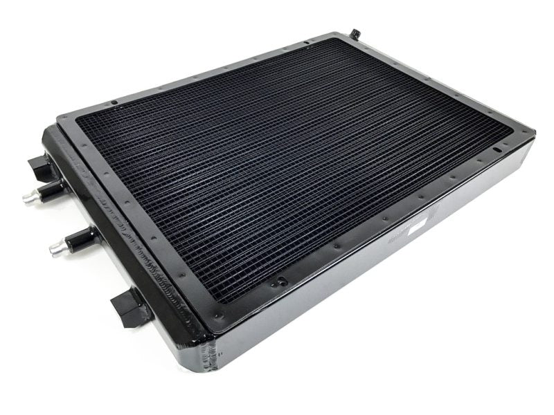 CSF 8075V Heat Exchanger w/Rock Guard - Black for 2014+ BMW M3