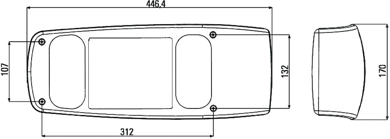 HELLA 007502217 Caraluna I Multifunction Rear Combination Lamp 12V