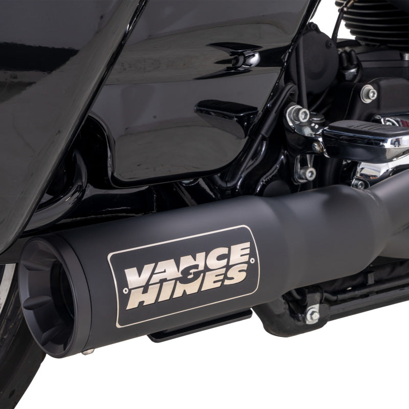 Vance & Hines 47321 Hi-Output 2-1 Exhaust Black for 2017-2024 Harley-Davidson Touring