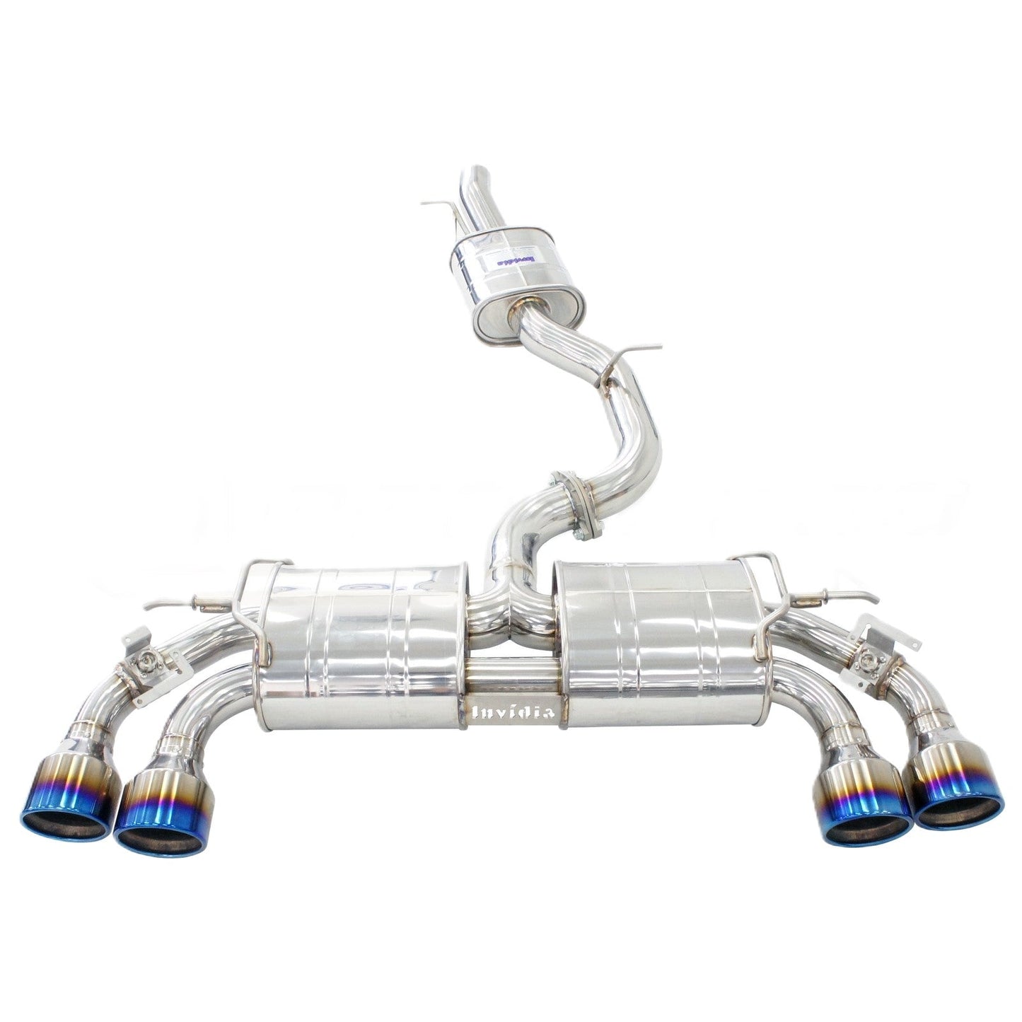 Invidia HS22GFR8GV4RT Volkswagen 22-Up VW GOLF-8R R400 Rolled Titanium tips Cat-back Exhaust