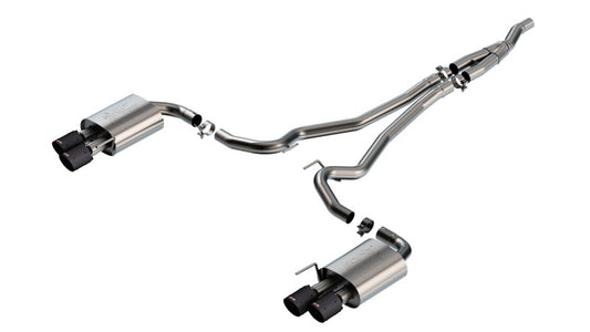 Borla 140982CFBA 2024 Ford Mustang 2.3L Ecoboost ATAK Catback Exhaust CF BA w/ Quad Tips - Non-Active - #140982CFBA