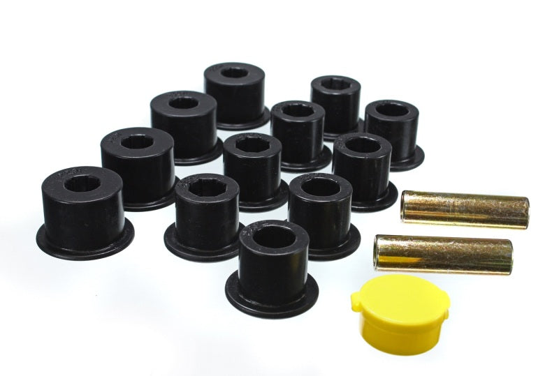 Energy Suspension for 6 Black Rear Leaf Spring Bushing Set 7.2103G
