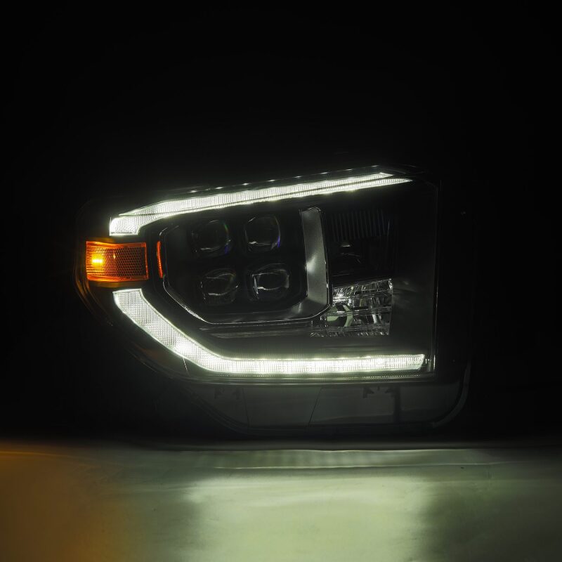 AlphaRex 880832 14-21 Toyota Tundra NOVA-Series LED Projector Headlights Alpha-Black w/Activation Light & Sequential Signal + DRL