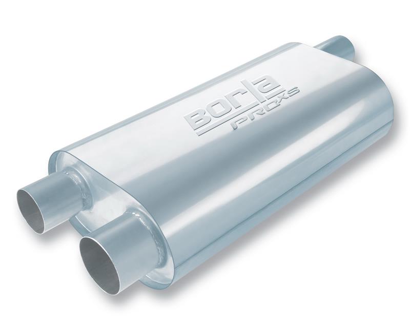 Borla 40477 Universal Oval Transverse 2.5in Inlet/Outlet 19in x 10.25in x 5.5in Turbo XL Muffler - #40477