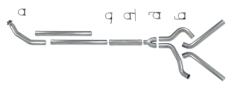 Diamond Eye K4214A-RP 4in Turbo-Back Exhaust Muffler Replacement Pipe - 1994-2002 Dodge Ram 2500/3500 | Aluminized