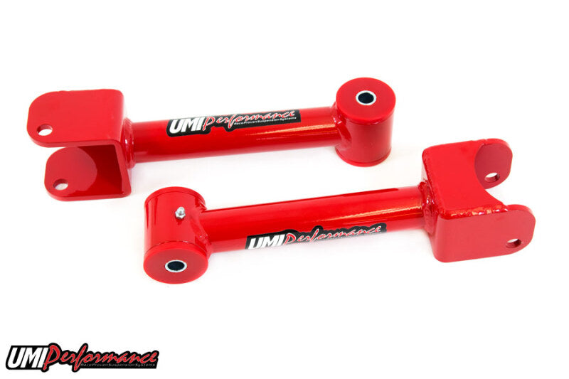 UMI Performance 302116-R Rear Control Arms Boxed Lowers Red for 1978-1988 G-Body