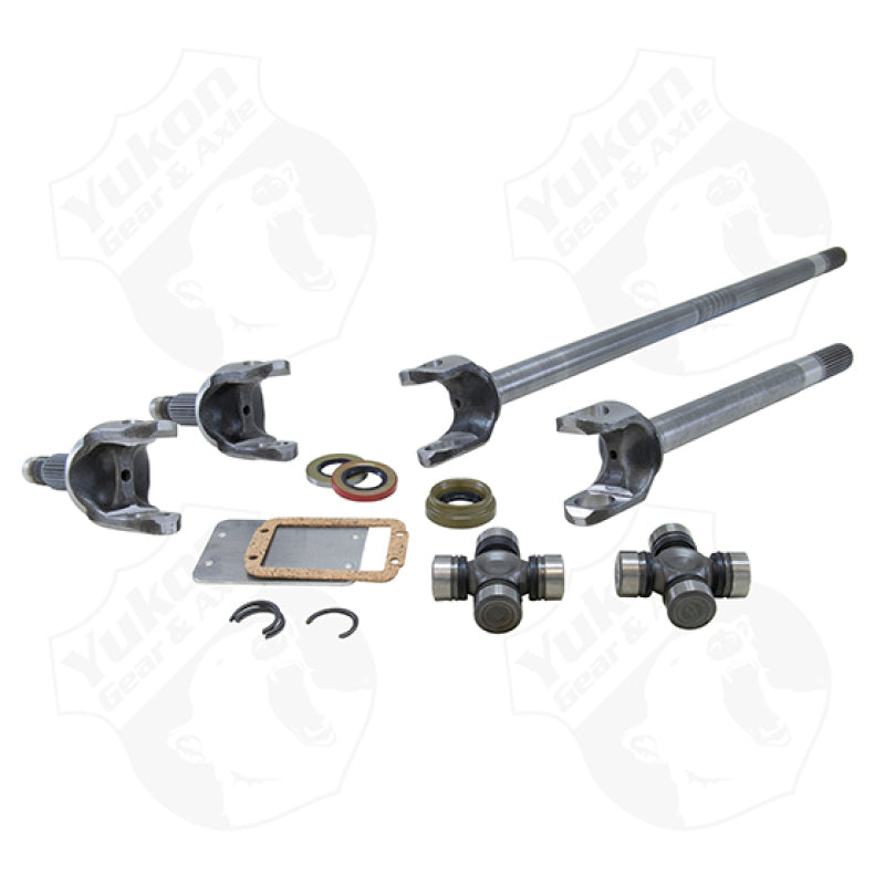 Yukon Gear & Axle YA W24162 4340 Chrome-Moly Replacement Axle Kit For Jeep TJ / YJ & XJ Dana 30 / with Super Joints