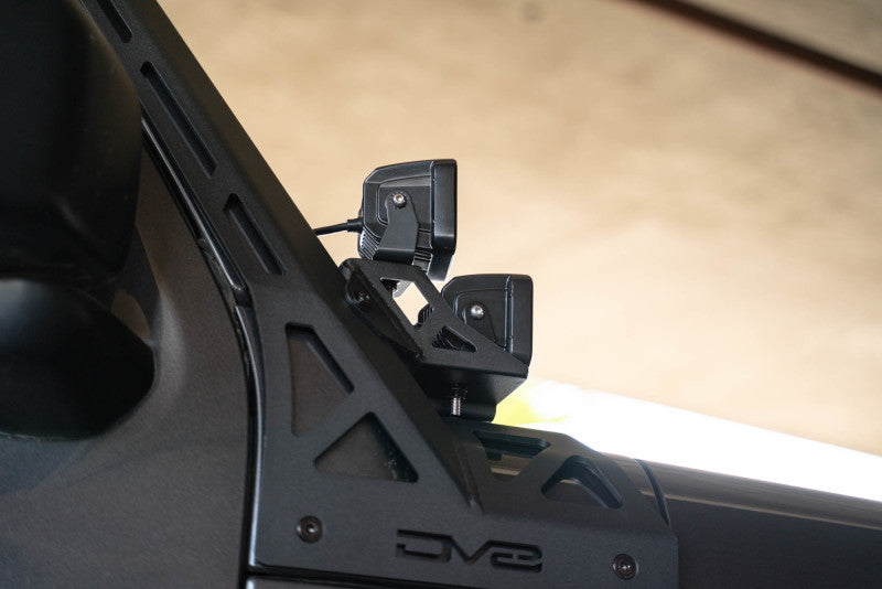 DV8 Offroad 2018+ Jeep Wrangler JLO A Pillar Dual Light Pod Mounts - #LBJL-11