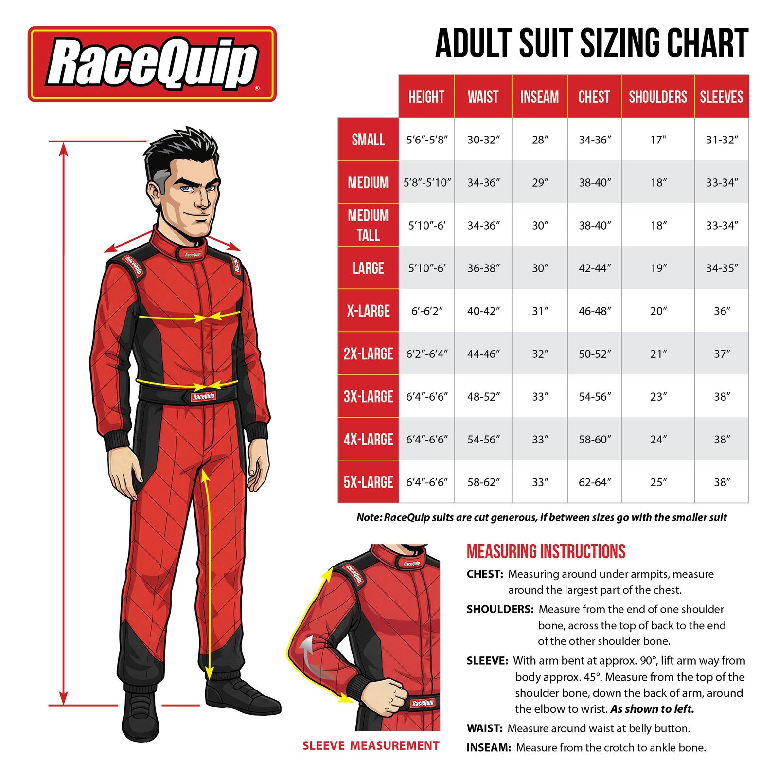 RaceQuip 130926 Blue Chevron-1 Suit - SFI-1 XL