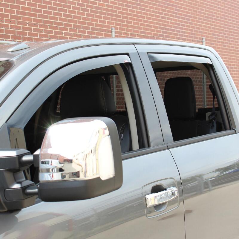 Westin 72-69483 In-Channel Wind Deflector 4-Piece for 2016-2024 Nissan Titan XD/Titan Smoke