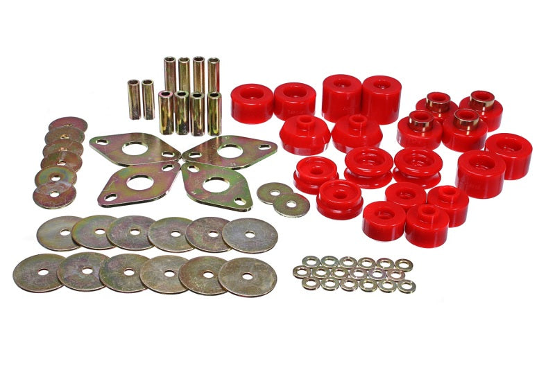Energy Suspension for 00-02 4-Runner 2WD Red Body Mount Bushing Set 8.4110R