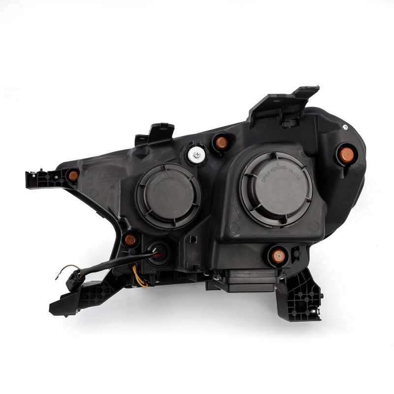 AlphaRex 880122 19-21 Ford Ranger LUXX LED Projector Headlights Plank Style Black with Sequential Signal/DRL