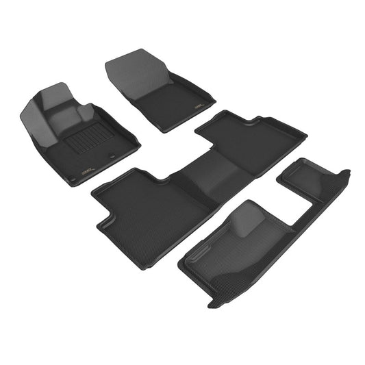 3D MAXpider Kagu Front, Rear & 3rd Row Floor Mats for 2022-2024 Mitsubishi Outlander