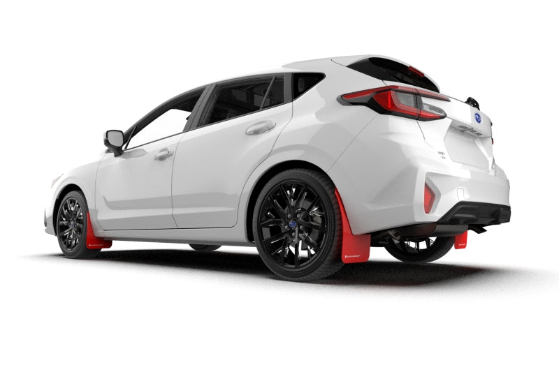 Rally Armor UR Mud Flaps - 2024-2026 Subaru Impreza - Black/Red Logo - #MF105-UR-BLK-RD