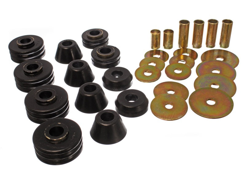 Energy Suspension for 73-80 GM 1/2 Ton C-10 Black Body Mount Set 3.4109G