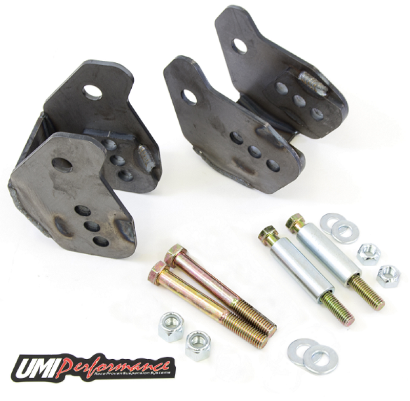 UMI Performance 4010 Rear Lower Control Arm Relocation Brackets Weld-In