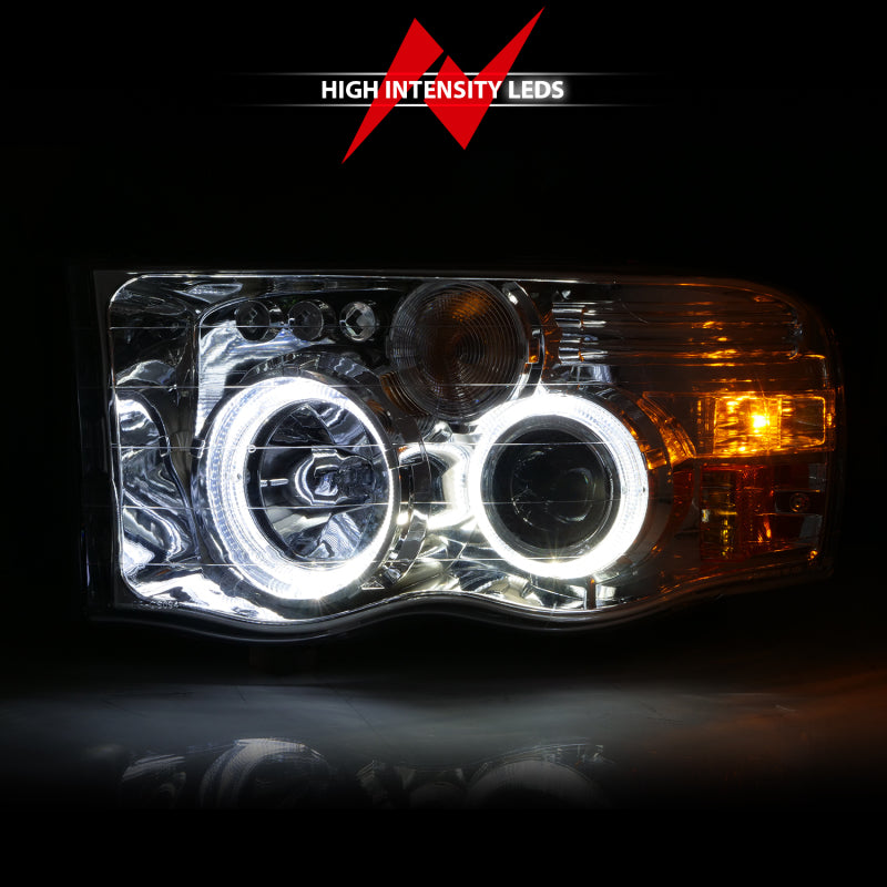 ANZO 2002-2005 Dodge Ram 1500 LED Projector Headlights