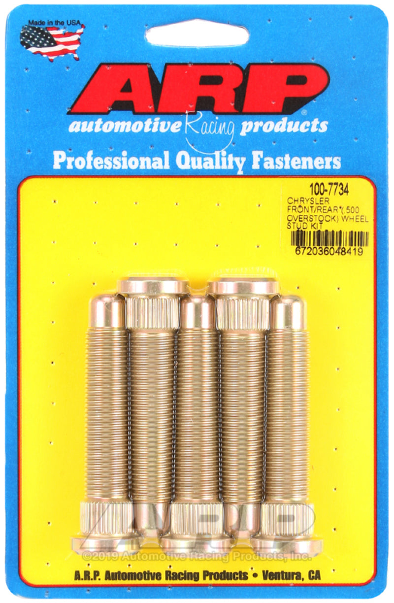 ARP 100-7733 for 2015 Ford Mustang M14 1in Over Stock Length Wheel Stud Kit