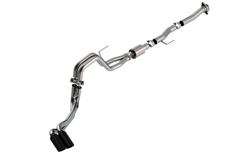 Borla 140877BC F-150 2021 5.0L 2dr RC SB (122.8 WB) XL/XLT 3/2.25 DSE Cat-Back ATAK Black Chrome Tips - #140877BC