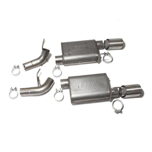 BBK Performance 41005 VariTune Axle-Back Exhaust Kit Stainless Steel for 2005-2010 Ford Mustang GT (4.6L)