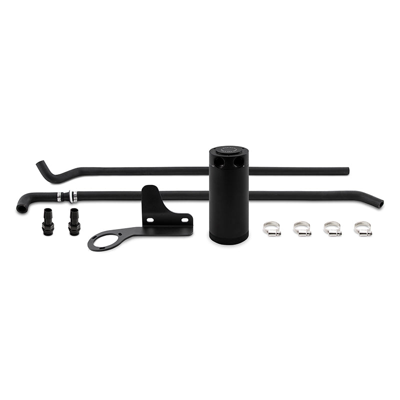 Mishimoto 07-13 Mazda Mazdaspeed3 Baffled Oil Catch Can Kit - Black (PCV Side) - #MMBCC-MS3-07PBE2