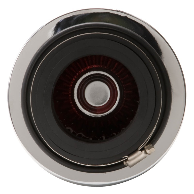 Edelbrock 43611 Air Filter Pro-Flo Series Conical 3.7 in Tall Red/Chrome
