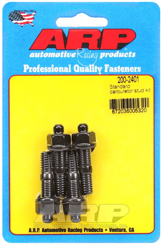 ARP 200-2401 Standard 1.7 OAL 1/2 Hex Socket Size Carburetor Stud Kit