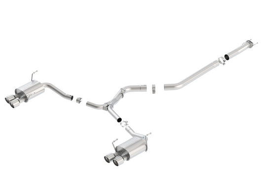 Borla 140595 15-16 Subaru WRX / STI 2.5L S-Type Cat-Back Exhaust Quad Rd RL Tips - #140595