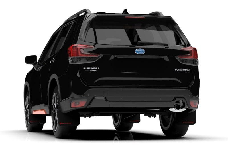 Rally Armor UR Mud Flaps - 2019-2021 Subaru Forester - Black/Red Logo - #MF52-UR-BLK/RD
