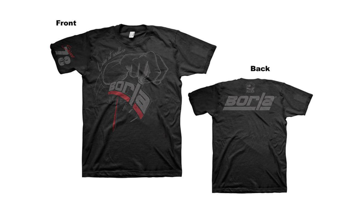 Borla 21571 Shifter T-Shirt Charcoal (XL)