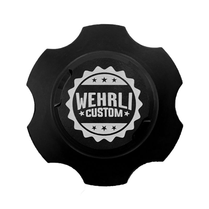 Wehrli Custom Fabrication WCF100443 Billet Oil Fill Cap Black Anodized for 1999-2026 Chevrolet Silverado / GMC Sierra 1500 / 2500 HD / 3500 HD, Chevrolet Colorado / GMC Canyon Duramax