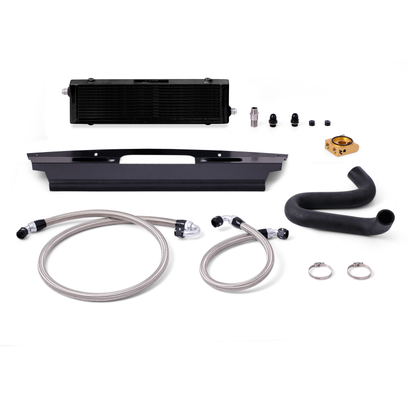 Mishimoto 2015+ Ford Mustang GT Thermostatic Oil Cooler Kit - Black - #MMOC-MUS8-15TBK