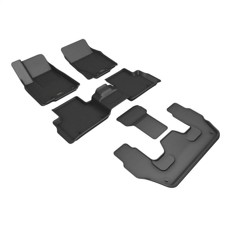 3D MAXpider Kagu Front, Rear & 3rd Row Floor Mats for 2022-2024 Jeep Grand Cherokee L