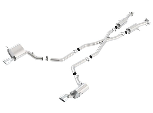 Borla 140632 2015 Jeep Grand Cherokee SRT8 S-Type Dual Round Rolled Exit Catback Exhaust - #140632