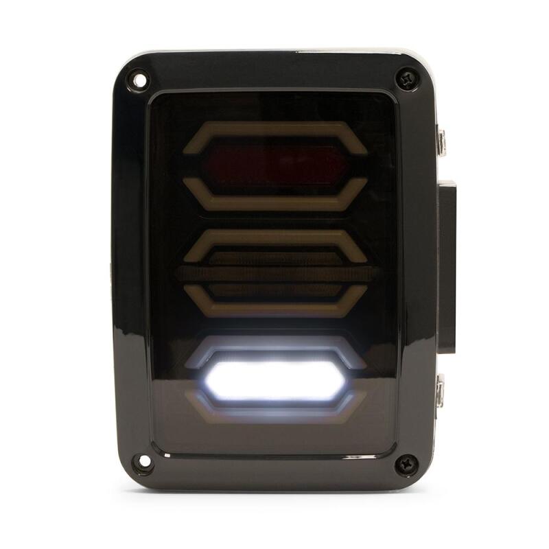 DV8 Offroad 07-18 Jeep Wrangler JK Octagon LED Tail Light - #TLJK-02