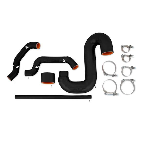 Mishimoto Subaru 02-07 WRX/04-07 STi Top-Mount Intercooler Kit - Silver/Black Hoses - Not For iRHD - #MMTMIC-WRX-01SLBK