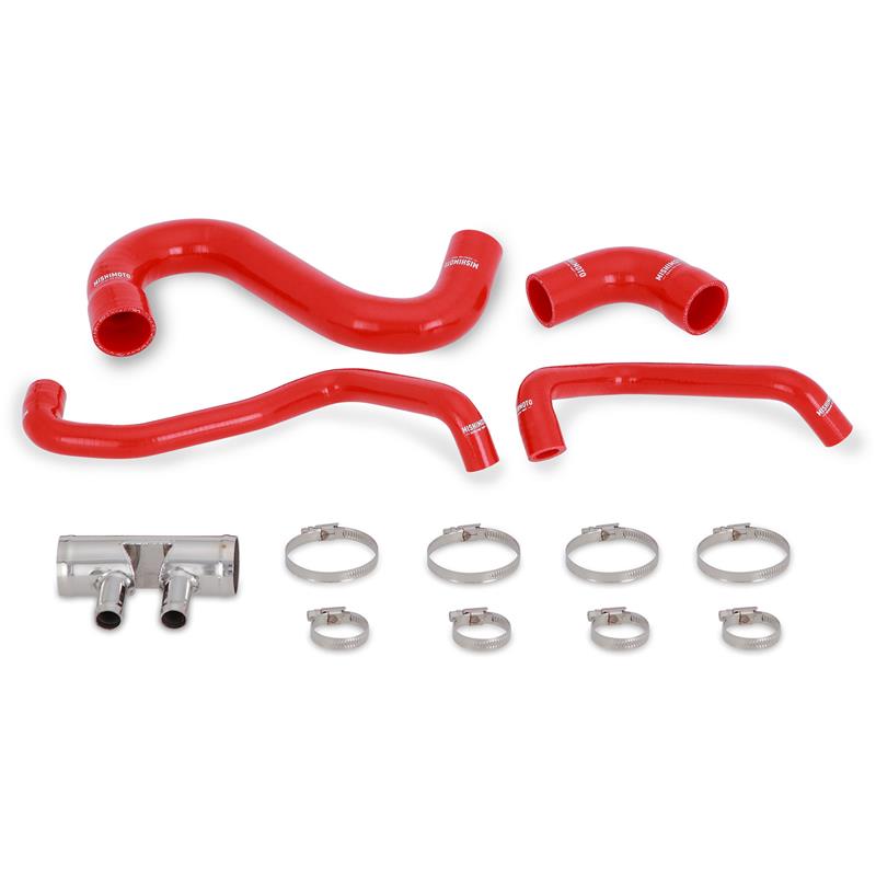 Mishimoto 2015+ Ford Mustang GT Silicone Lower Radiator Hose - Red - #MMHOSE-MUS8-15LRD
