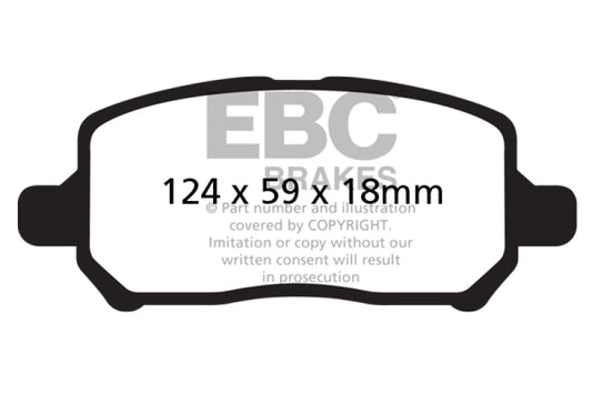 EBC 2005-2010 Chevrolet Cobalt 2.2 4 Lug Greenstuff Front Brake Pads DP21660