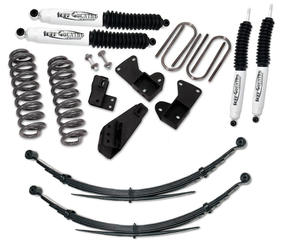 Tuff Country 22812KN 2.5in Lift Kit with Rear Leaf Springs SX8000 for 1981-1996 Ford Bronco 4WD