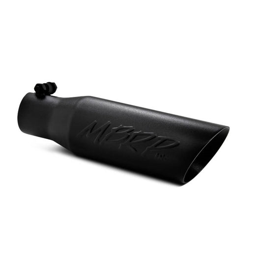 MBRP T5106BLK 3.5in O.D. Dual Wall Angled Exhaust Tip (Black Coated)