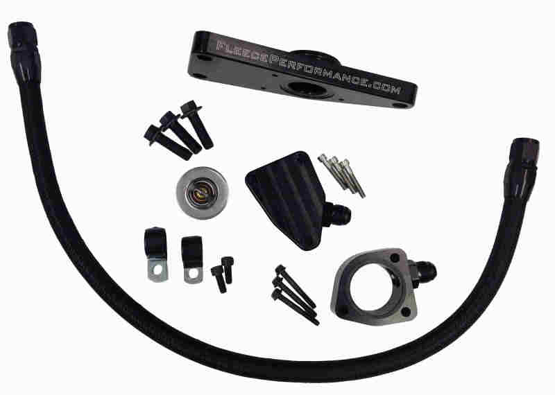 Fleece Performance FPE-CLNTBYPS-CUMMINS-MAN for 03-07 Dodge 5.9L / 04.5-12 6.7L Cummins Coolant Bypass Kit (03-07 Manual Transmission)
