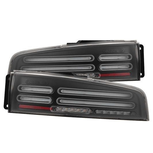 AlphaRex 691012 2023-2025 Nissan Z Nova-Series Quad-Loop Style Prismatic LED Tail Lights - Black