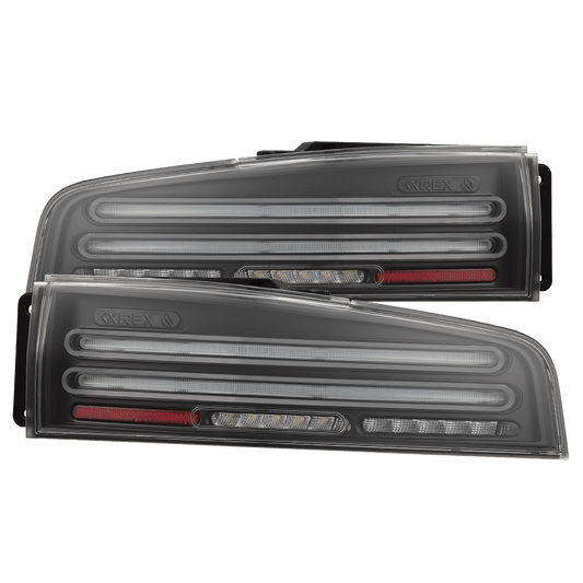 AlphaRex 691010 2023-2025 Nissan Z Nova-Series Twin-Loop Style Prismatic LED Tail Lights - Black